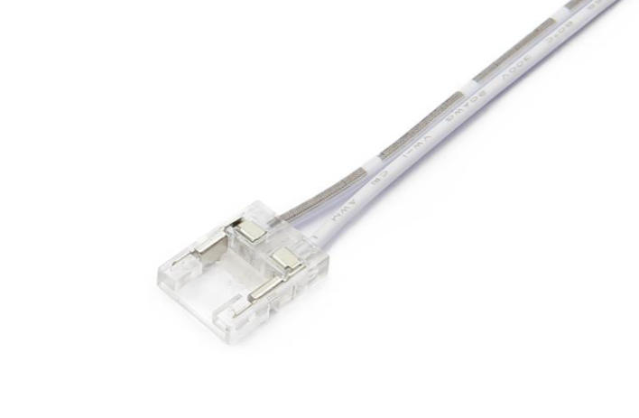 Разъем  с проводом для LED ленты COB 10 мм, лента - источник питания (1 шт)